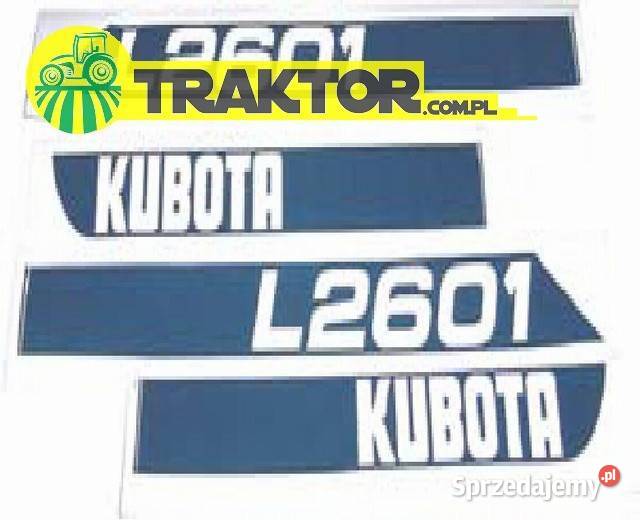 Zestaw naklejek KUBOTA L2601 sprzedam