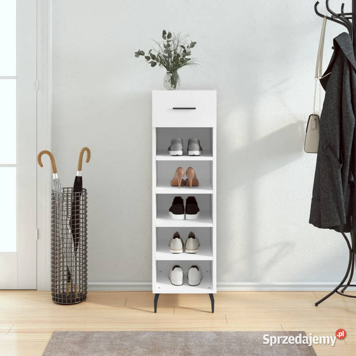 Szafka na buty biała 30x35x105 materiał Warszawa