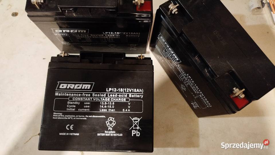 Sprzedam trzy akumulatory Gdańsk