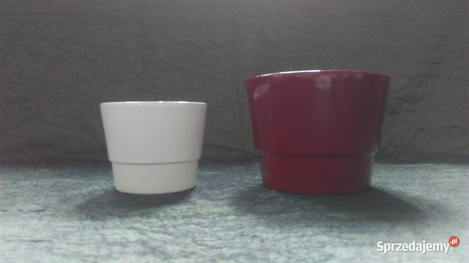 OSŁONKI doniczki Kolor ceramika kpl2 NOWE Białystok