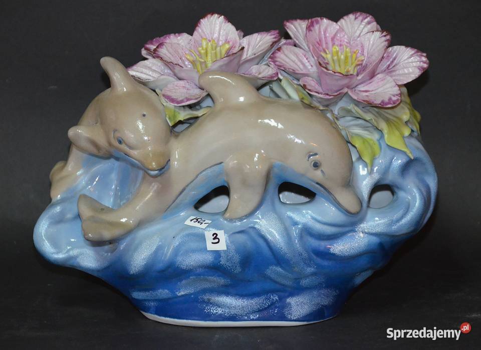 Porcelana Roceram ozdoba Delfiny kolekcja Środa Wielkopolska