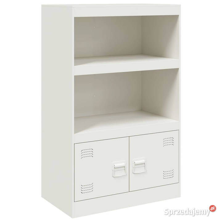 Szafka boczna biała 67x39x107 stal WM841672 Warszawa