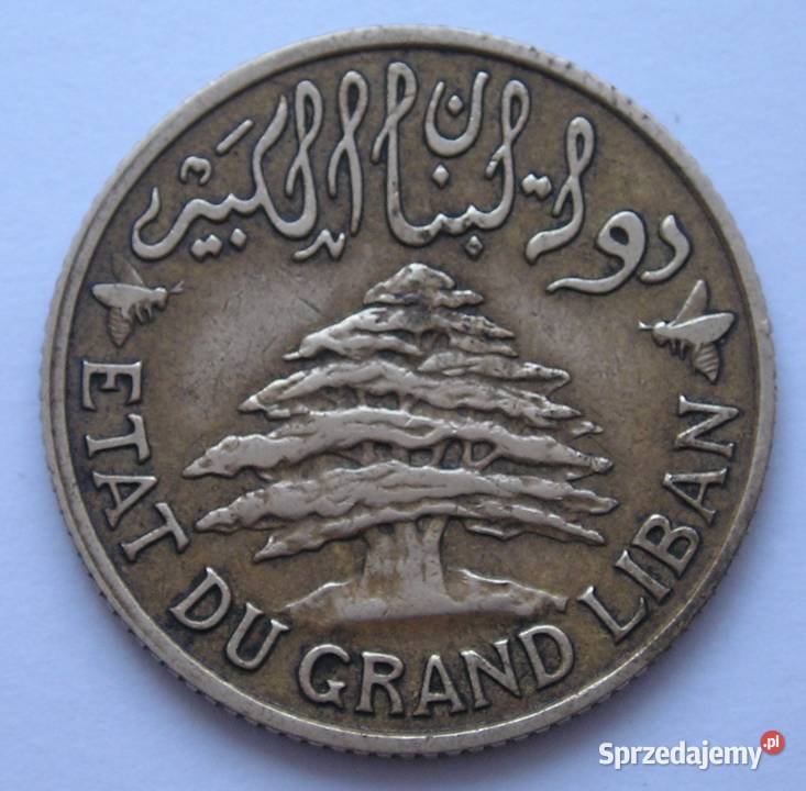 LIBAN 5 PIASTRÓW 1925 STAN 2 łódzkie Łódź