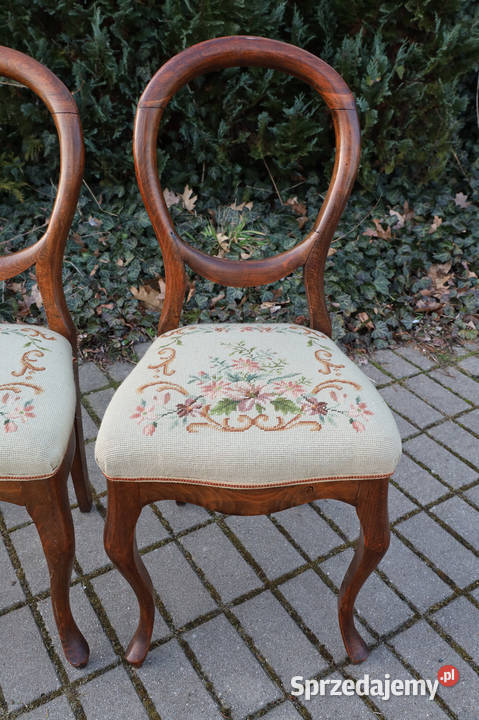 Para krzeseł krzesła Ludwik gobelin do renowacji Dobrzany