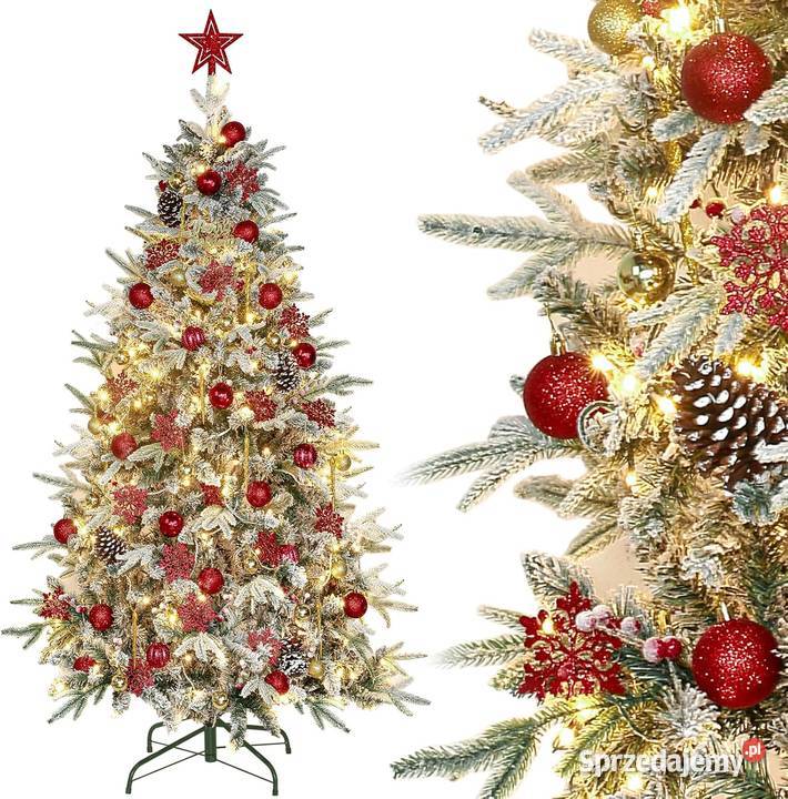 Choinka sztuczna Dewur 180 ozdoby oświetlenie Jadowniki