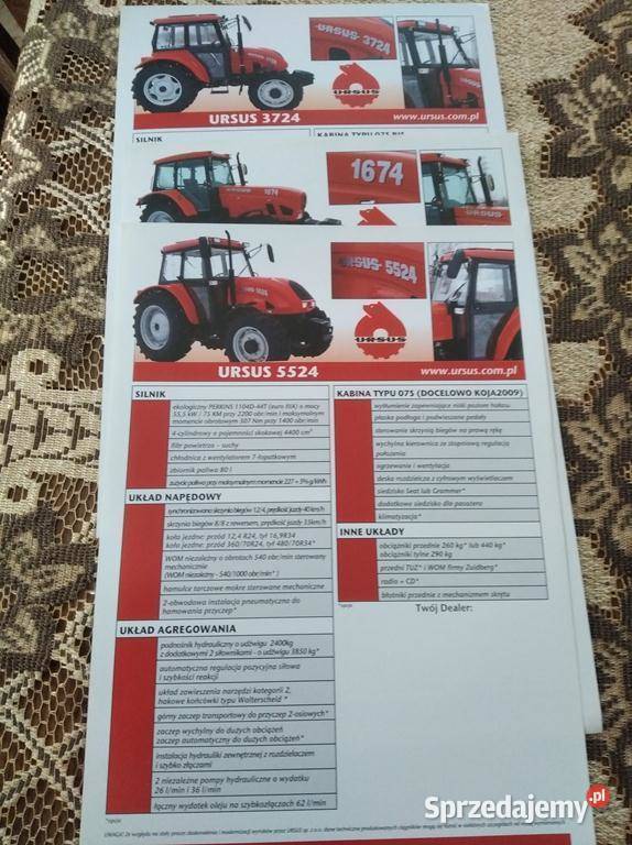 Ursus 372416745524 Ursus foldery prospekty Lublin sprzedam