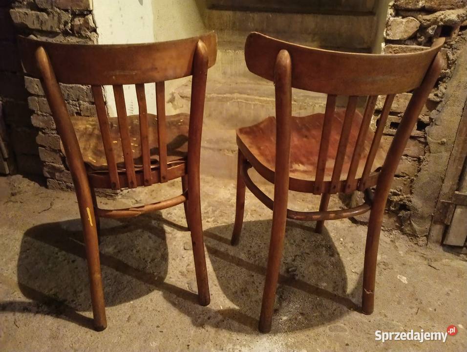 Krzesła gięte Thonet 2 sztuki małopolskie Kraków sprzedam