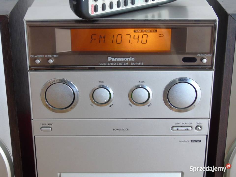 Wieża Panasonic SAPM15 pilot CD AUX kol DOSTAWA Jasło sprzedam