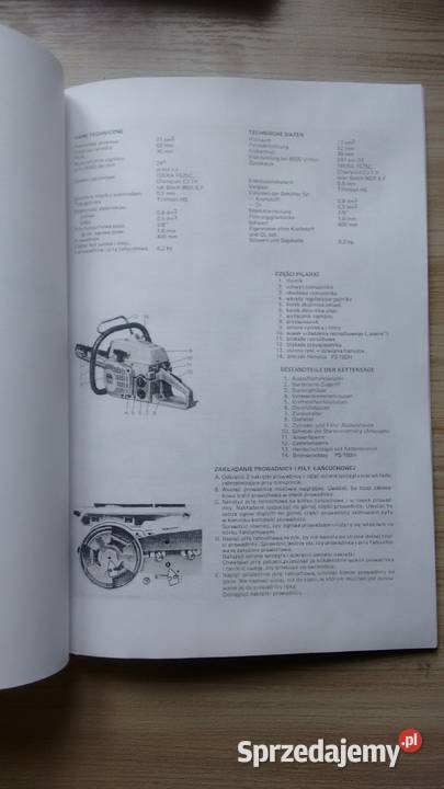 Piła DOLPIMA 180 instrukcja obsługi i katalog Stalowa Wola sprzedam