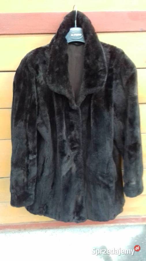 Kurtka futrzana damska czarna do sprzedania małopolskie Kraków