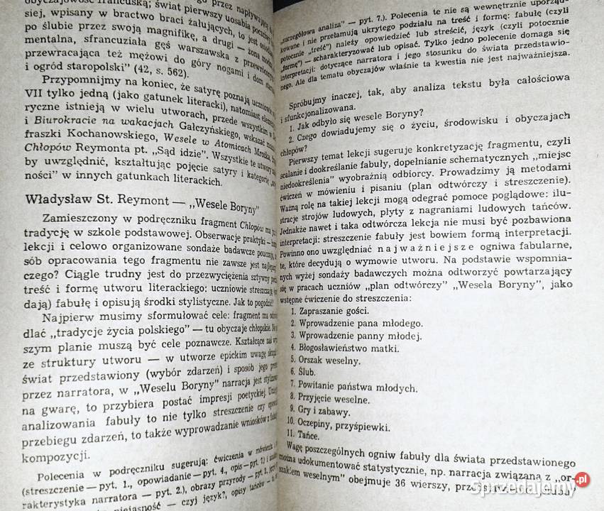 Kształcenie literackie w klasie 7 Przewodnik