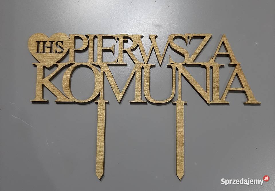 Topper na tort komunia św śląskie