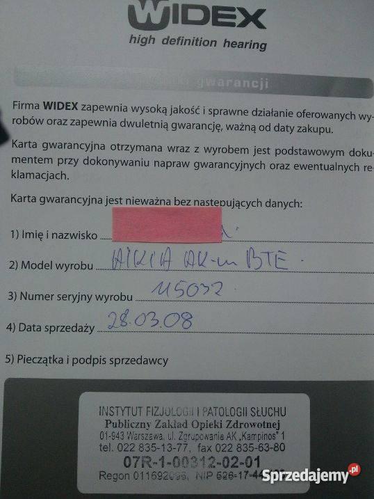 2 x aparat WIDEX Akm baterie 6 Zdrowie i Uroda Poznań
