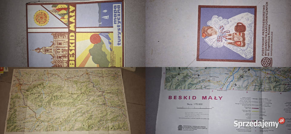 BESKID MAŁY Mapa turystyczna PPWK 1980 kultowa Łęczyca sprzedam