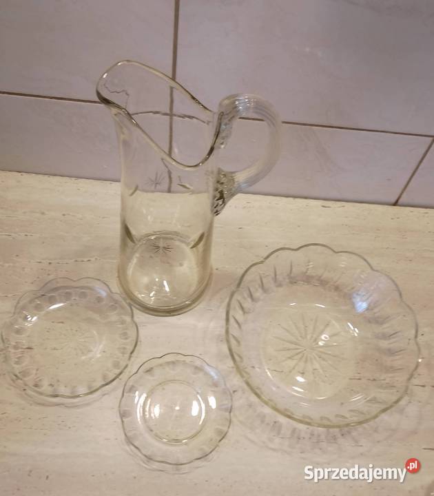 DzbanekMisa talerzyki przedwojenne Nakło nad Notecią