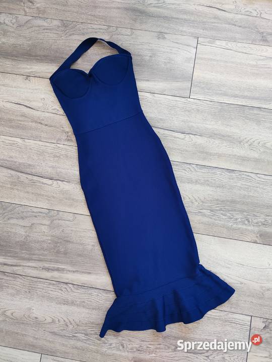 Piękna sexy Midi sukienka bandażowa Bodycon