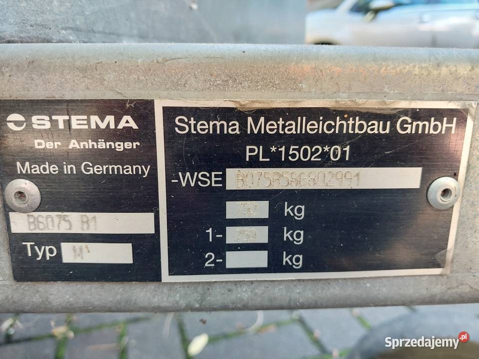 Przyczepa Stema DMC 750