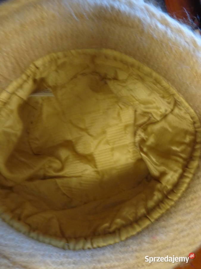 kapelusz jasny beż z angory wielkopolskie Poznań