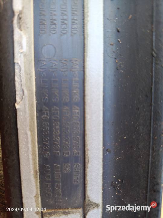 LISTWY PROGOWE KOMPLET AUDI A6 C6 KOMBI 0408 R śląskie