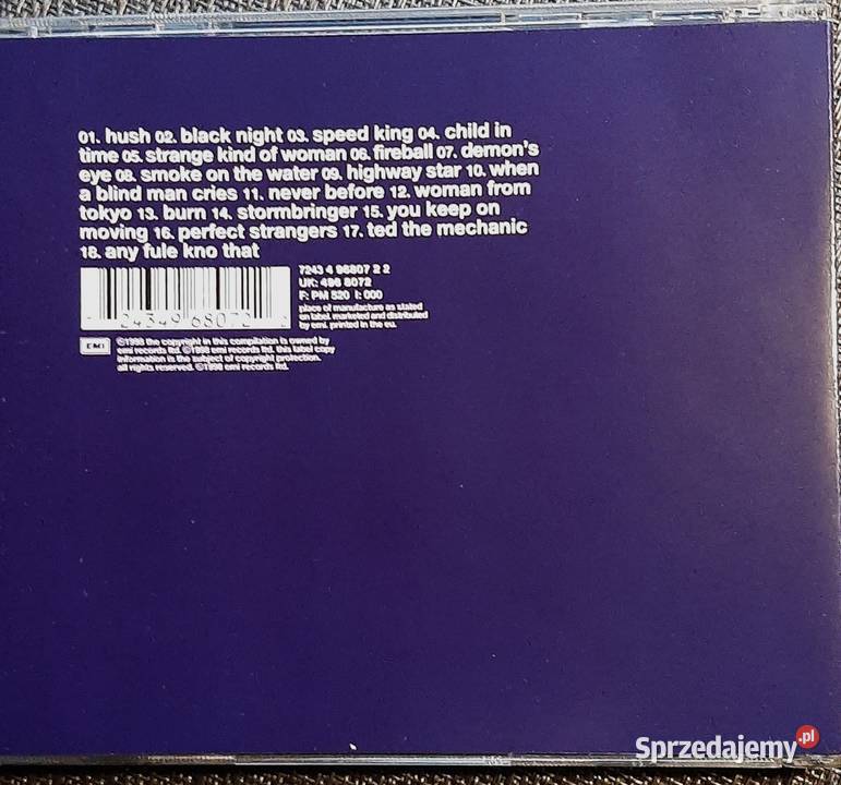 Album CD Kultowego Zespołu DEEP PURPLE 30 Very śląskie Katowice
