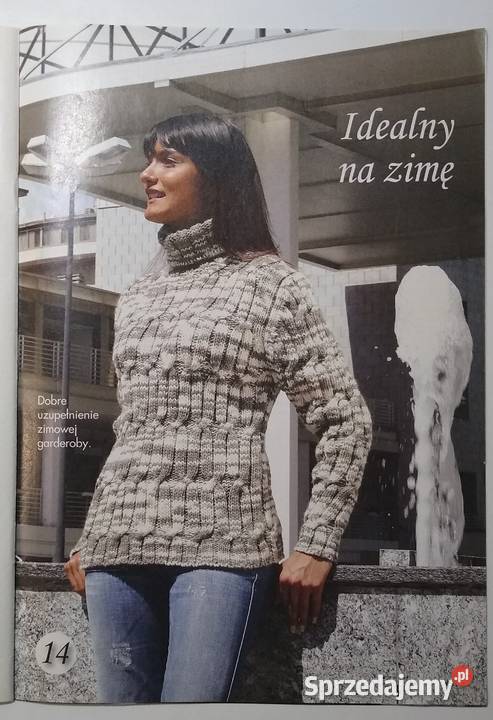 Dama w swetrze 122013 szydełko druty pomorskie Gdańsk