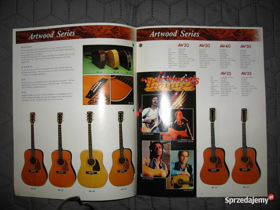 Ibanez Acoustic Guitars 1981 katalog gitar Kępice