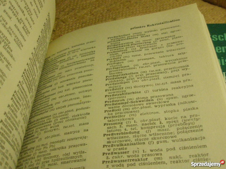Słownik naukowotechniczny niemieckopolski Ostrołęka