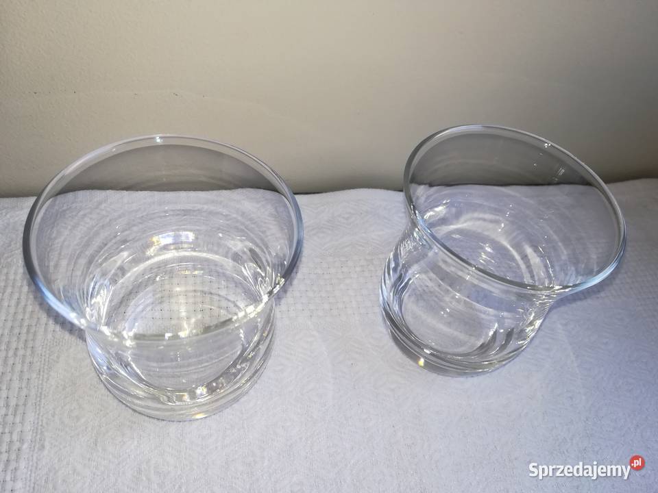 szklane przepiękne świeczniki wazonik Dekoracje i ozdoby Gdańsk