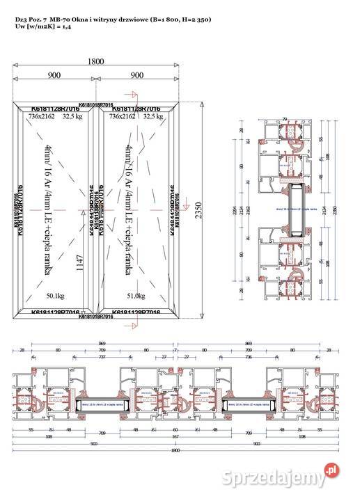 sprzedam okna aluminiowe najwyższej klasy z Bełchatów sprzedam