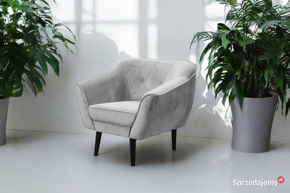 Fotel Tapicerowany Maya W Stylu Skandynawskim Tarchały Małe