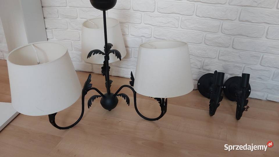 Żyrandol i dwa kinkiety