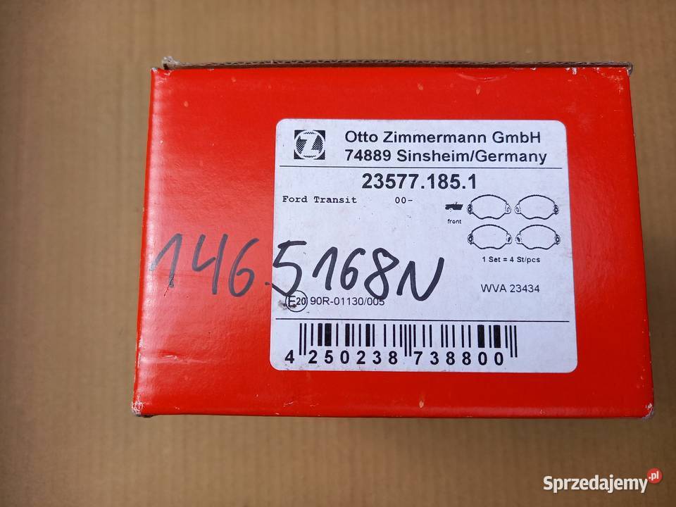 1465168 Zimmermann klocki hamprzód Ford Transit Motoryzacja Kraków