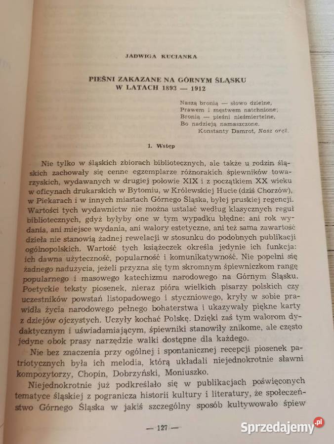 Pieśni zakazane na Górnym Śląsku w latach 1893 Bielsko-Biała