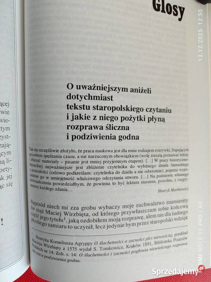 Teksty Drugie 4 46 1997 Gry ze staropolszczyzną Katowice sprzedam