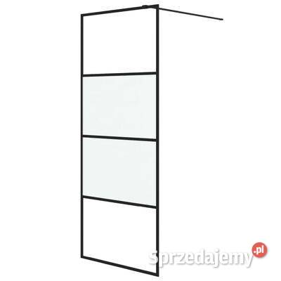 Ścianka prysznicowa czarna 80x195 półmrożone Warszawa