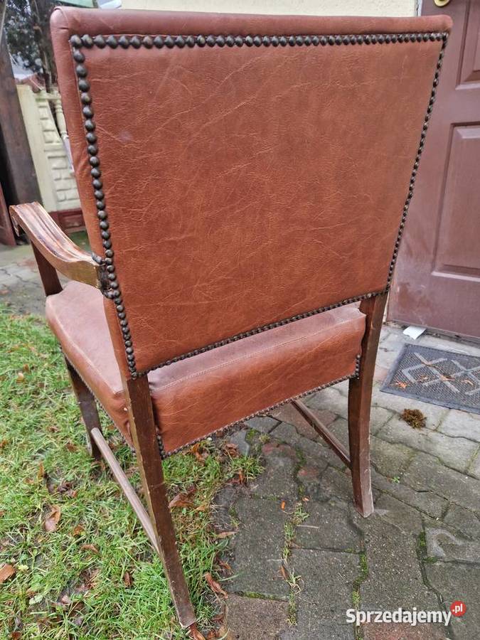 Krzesło fotel z podlokietnikami i pokryciem 61cm Ciechocinek