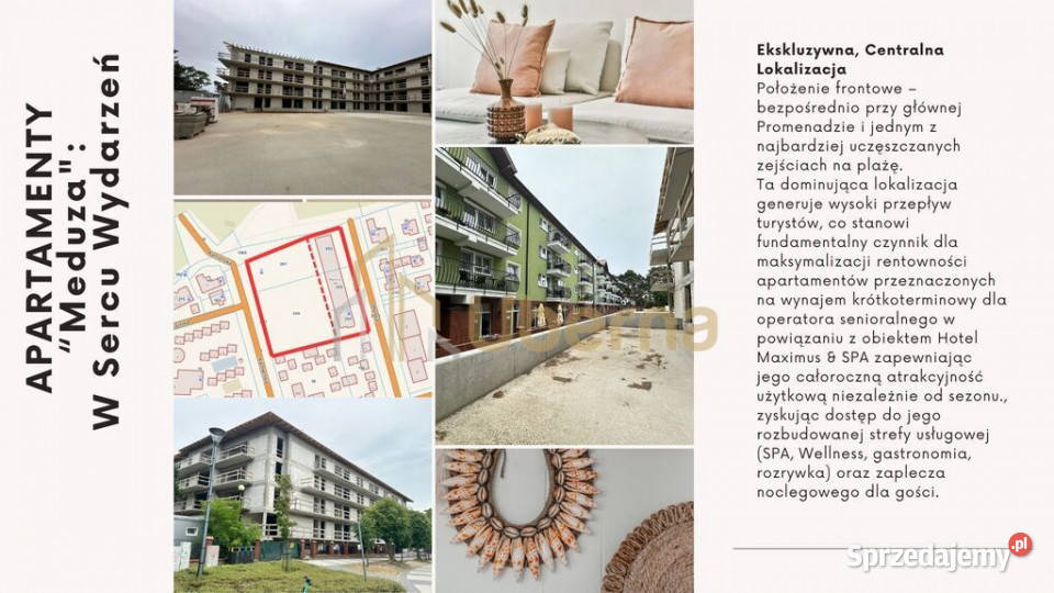 Apartamentowiec Meduza 76 lokali 100 m morza Dziwnówek sprzedam