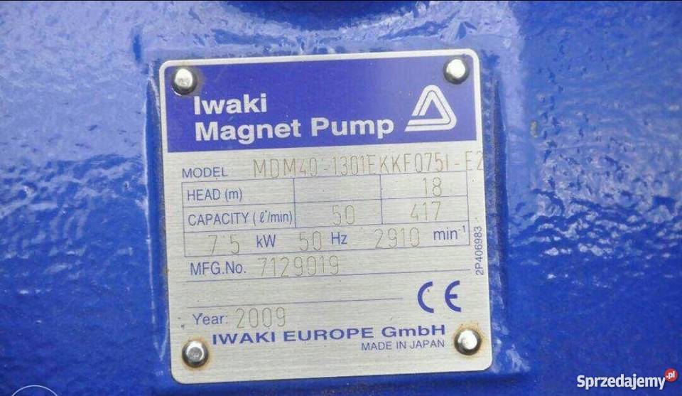 Pompa magnetyczna Iwaki Magnet Pump Gdów