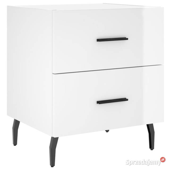 Szafki nocne 2 białe wysoki połysk 40x35x475 Nocne mazowieckie Warszawa sprzedam