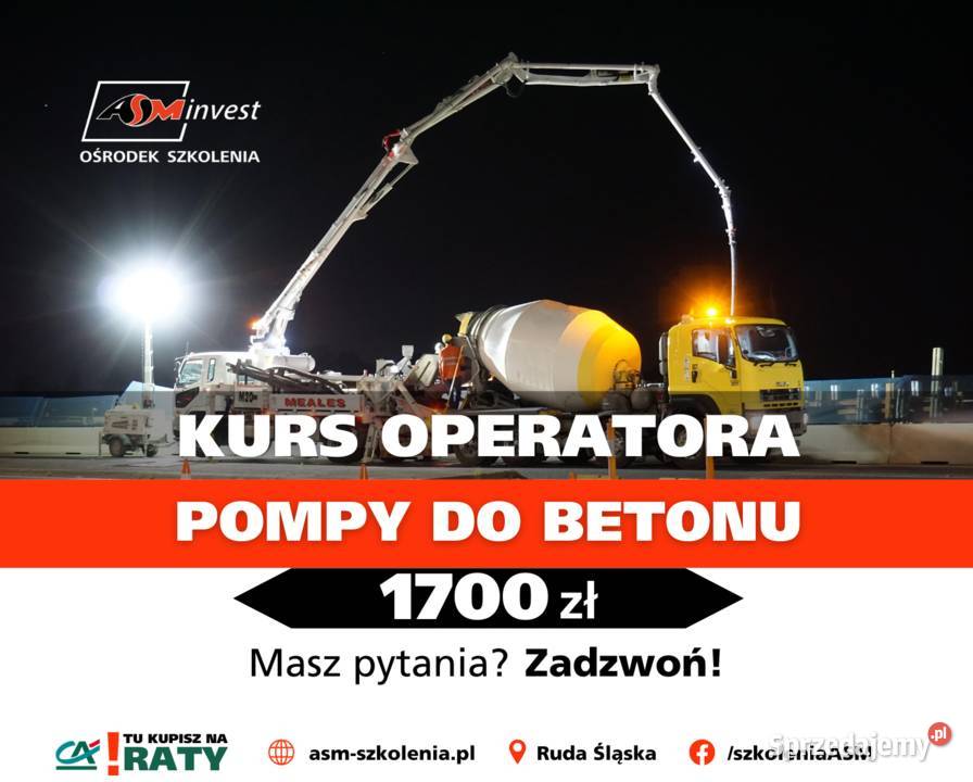 Kurs Pompa do mieszanek betonowych pompogruszka Ruda Śląska