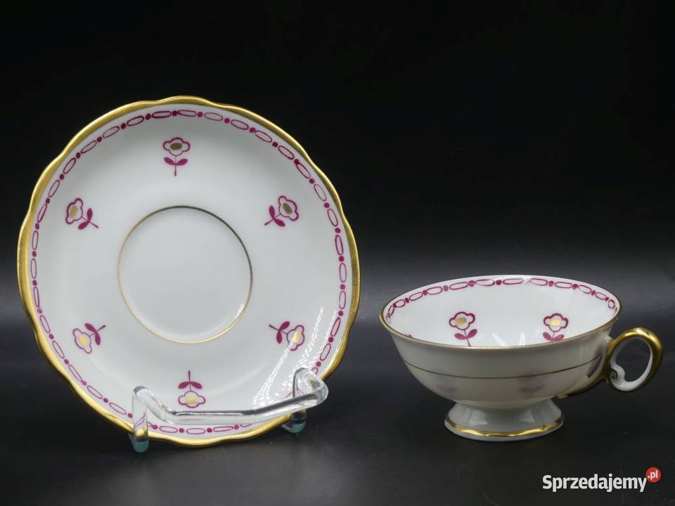 Zjawiskowy cienkościenny witrynowy komplet do Antyki, Sztuka, Kolekcje