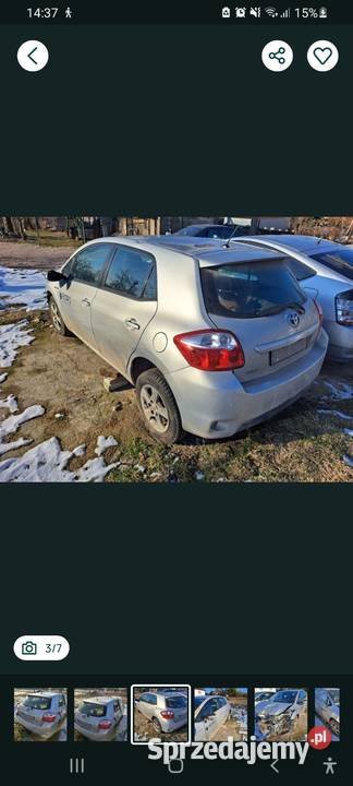Toyota Auris 1 Hybryda części 1F7 osobowe Baryczka