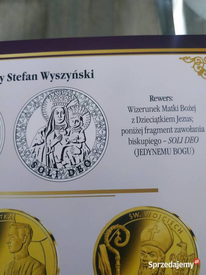 medal numizmat Kardynał Stefan Wyszyński Bolesławiec
