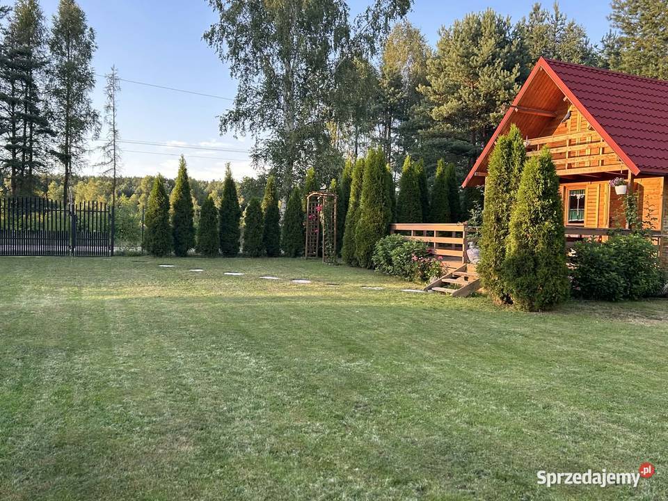 Drewniiany piękny domek Hutki sprzedam
