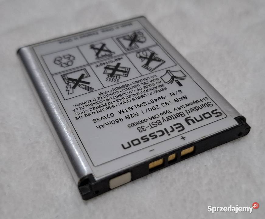Bateria BST33 Sony Ericsson K550i stan nieznany