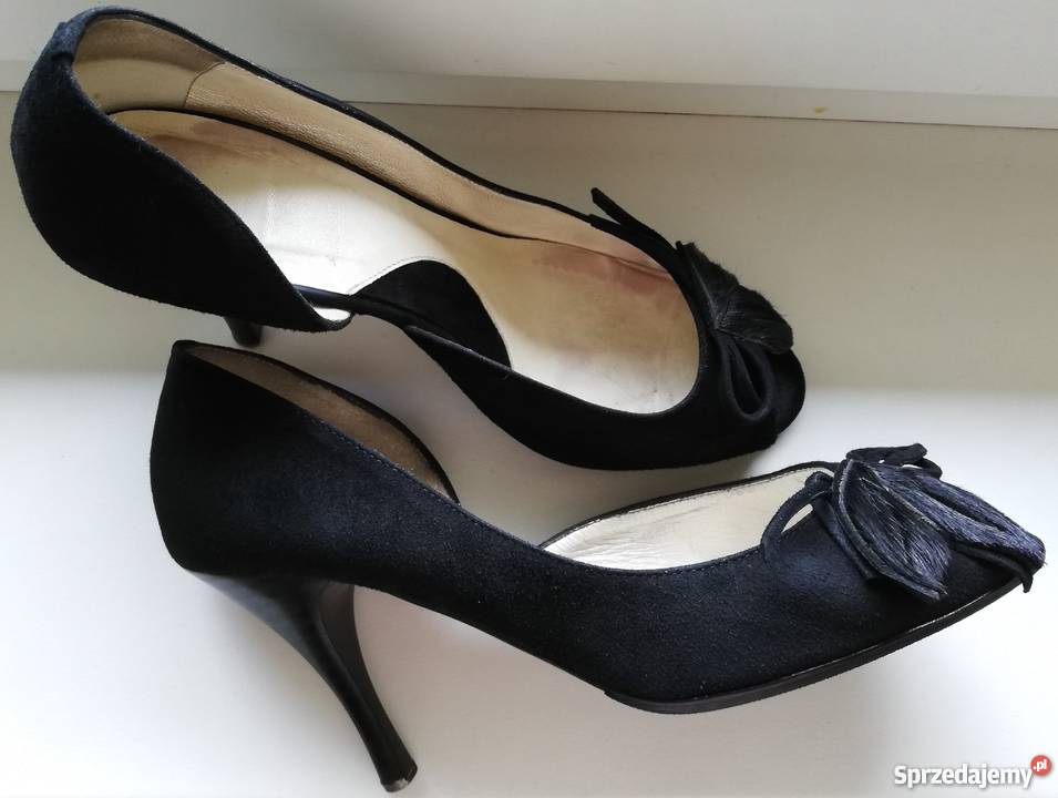 eleganckie czółenka Arrado r 36 24 zamszowe Rozmiar 36 Budy Barcząckie