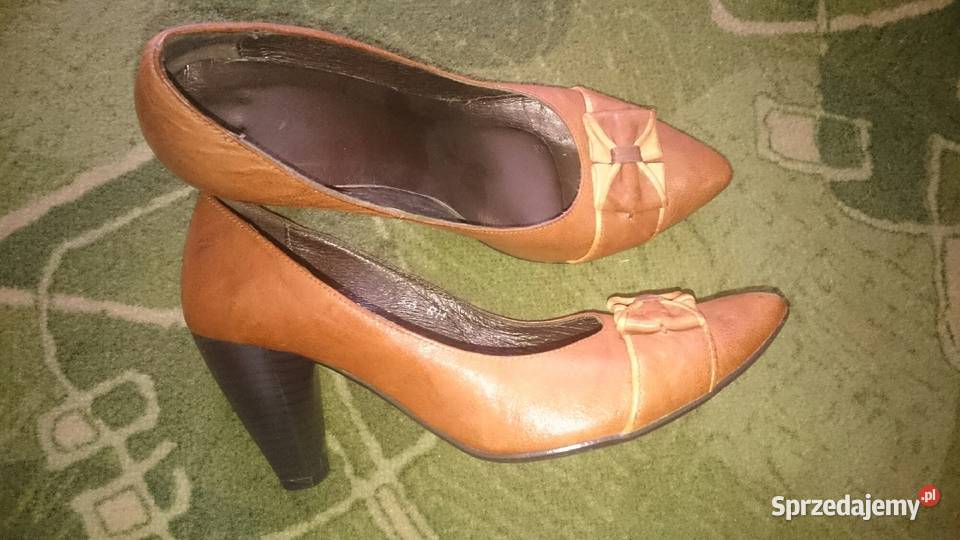 Buty pantofle skórzane 100 Baldaccini brązowe Bolesławiec