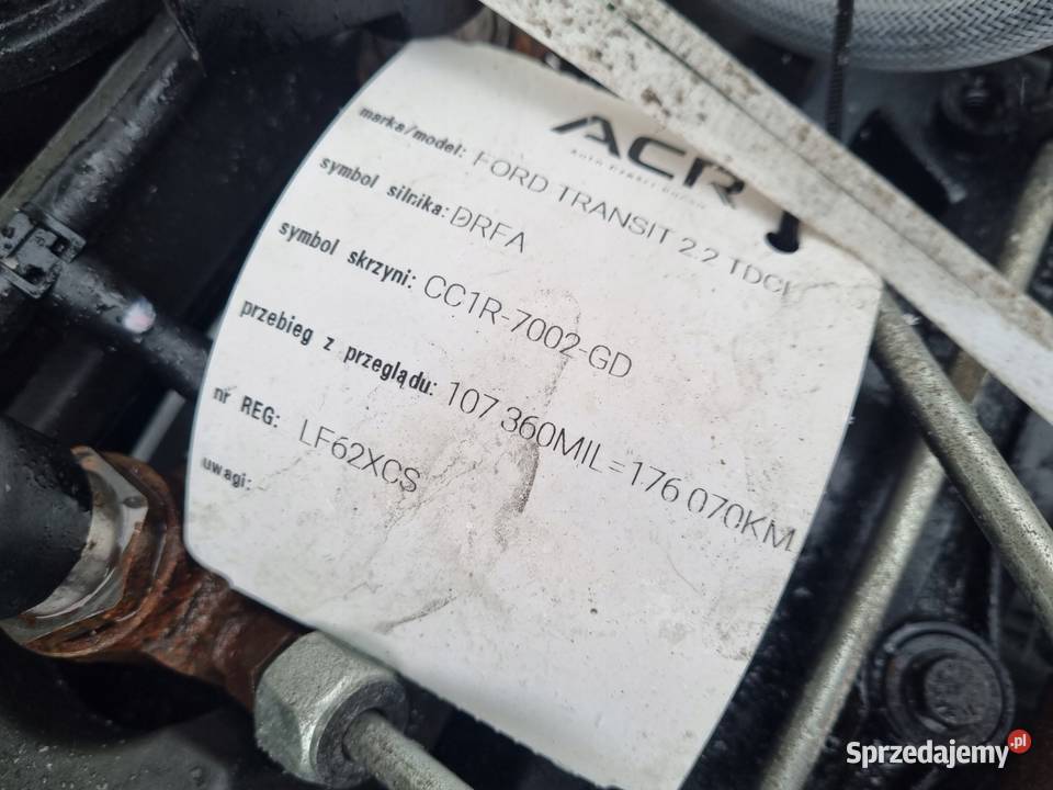 SILNIK KOMPLET Ford Transit VII MK7 22 TDCI 100 Janów