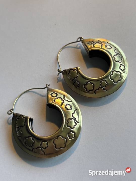 Kolczyki z mosiądzu styl vintage Kolczyki kujawsko-pomorskie