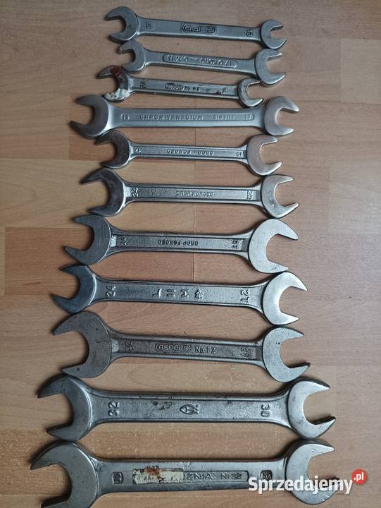 Klucze płaskie i oczkowe wyprzedaż garażowa Bieruń sprzedam